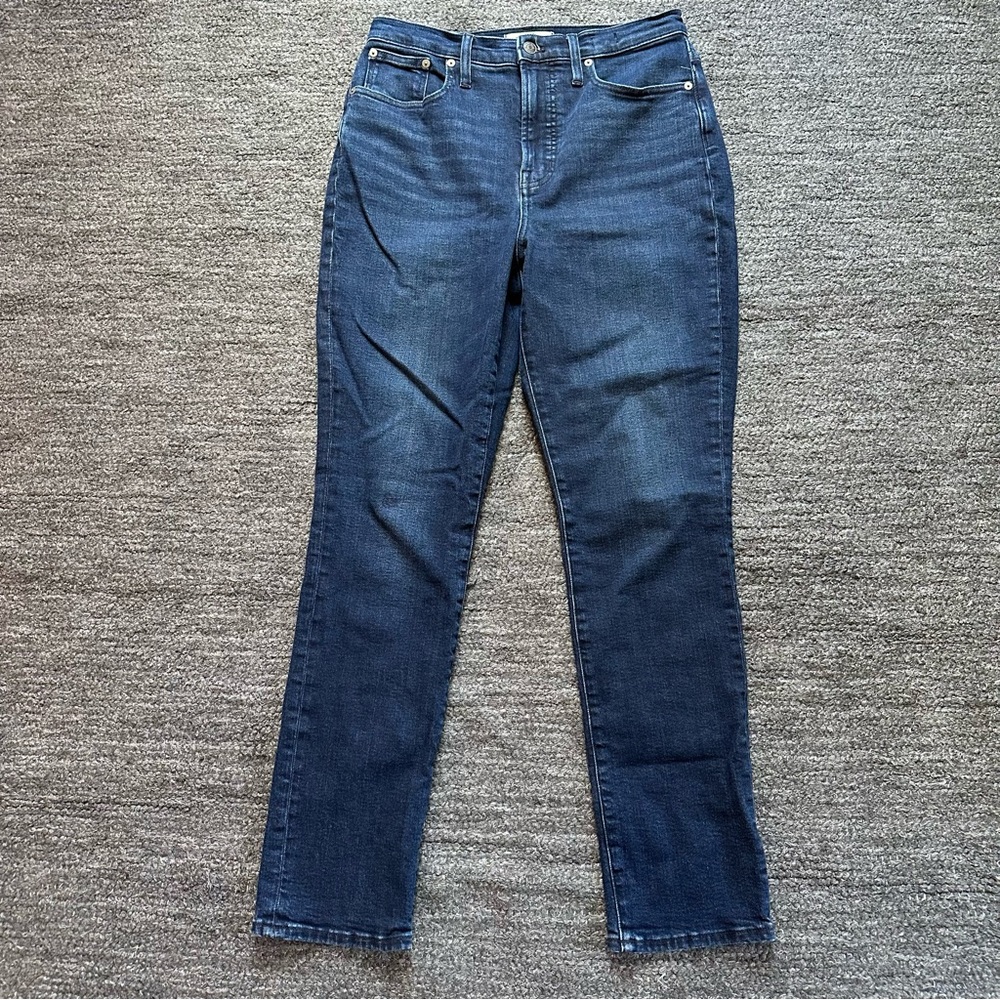 Madewell The Perfect Vintage Jean Women 28 Tall Blue Stretch High Rise Straight
